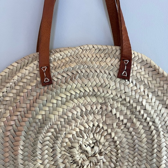 Madewell x Indigo & Lavender NWT Large Lucena Palm Leaf Shopping Bag - Picture 10 of 11